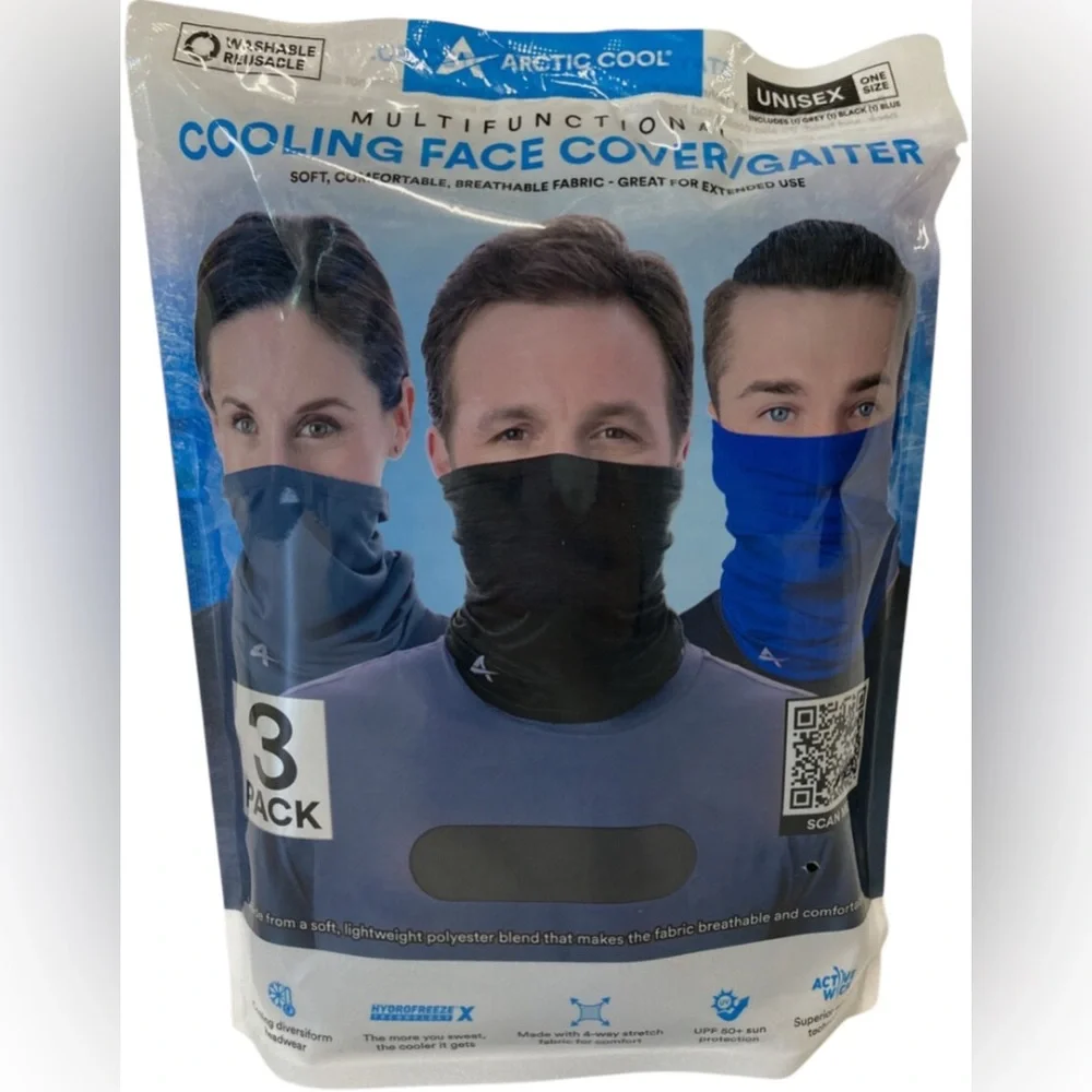 Multifunction Cooling Face Cover Gaiter 3-Pack